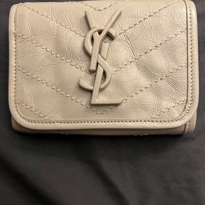 YSL TRIFOLD LEATHER WALLET